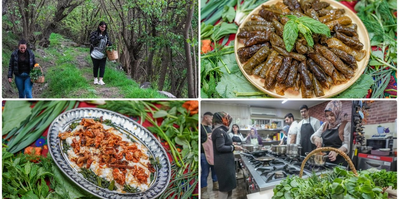 8 Bin Yıllık Hevsel Bahçeleri'nde Toplanan Otlar Diyarbakır Mutfağında Lezzete Dönüşüyor