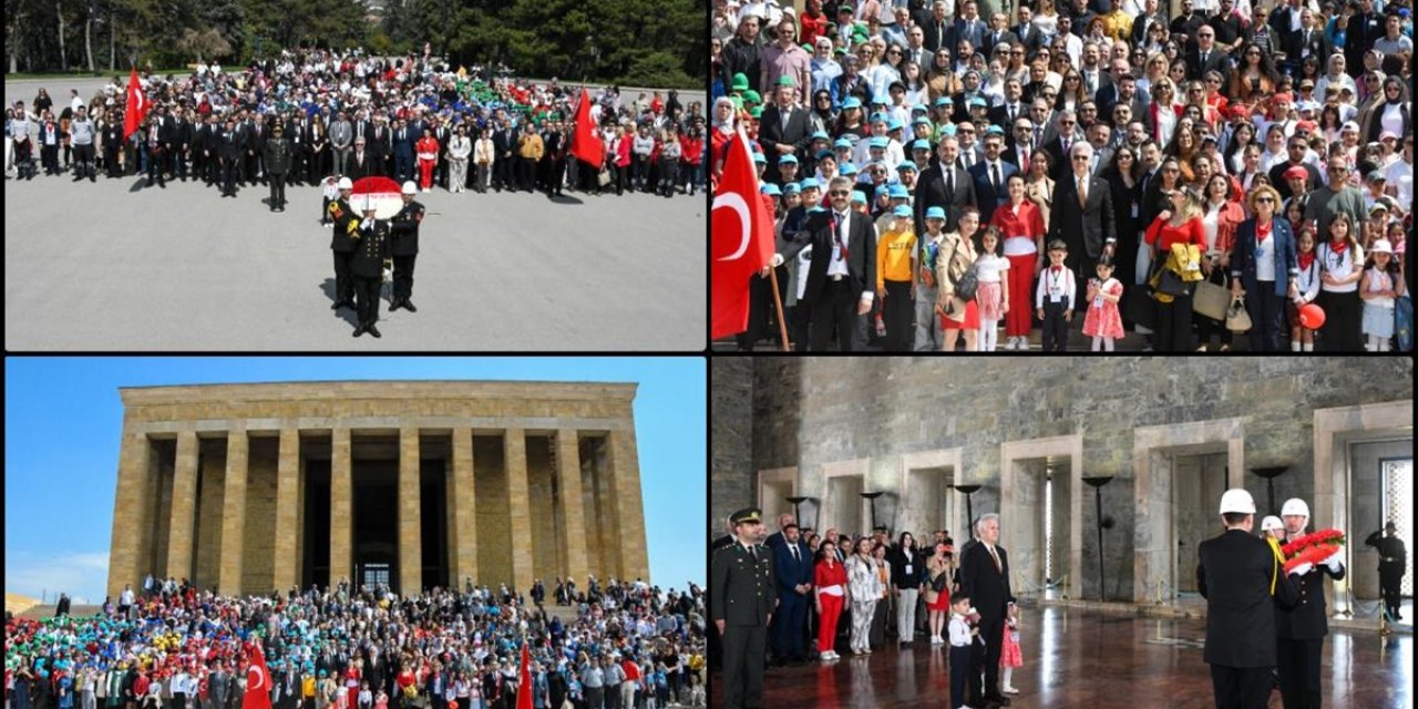 "Küçük Hanımlar ve Küçük Beyler" Anıtkabir'i Ziyaret Etti