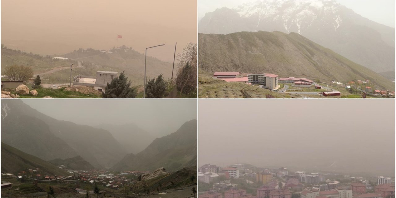 Şırnak Ve Hakkari'de Toz Taşınımı Etkili Oldu