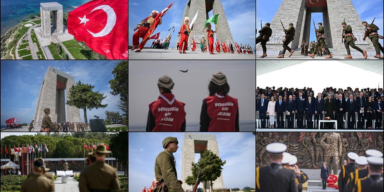 Şehitler Abidesi'nde Çanakkale Kara Savaşları'nın 110. Yılı Töreni Düzenlendi