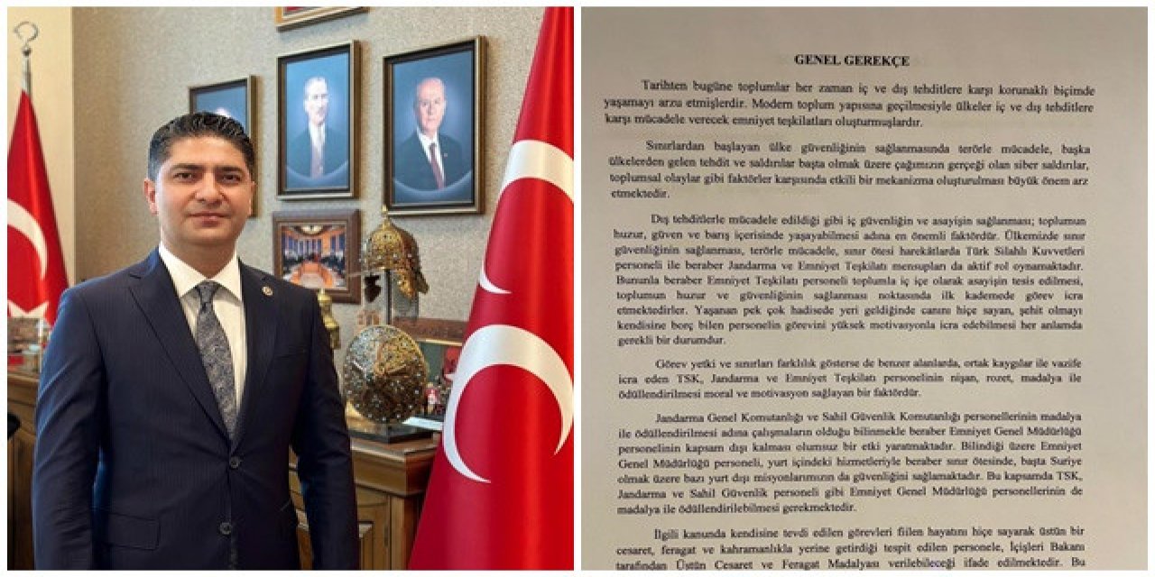 MHP Genel Başkan Yardımcısı Kayseri Milletvekili İsmail Özdemir Kanun Teklifi Hakkında