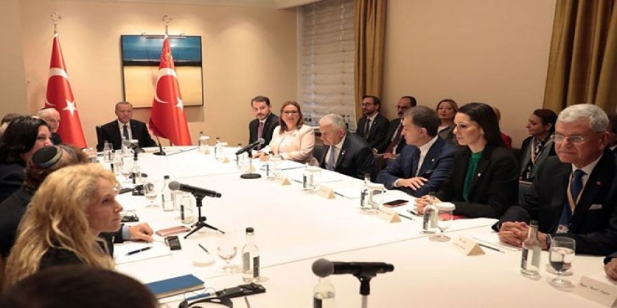 Cumhurbaşkanı Erdoğan, ABD'de Yahudi Kuruluş Temsilcileriyle Buluştu