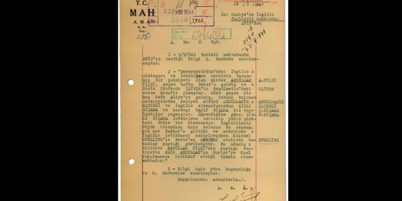 Mit, İngiliz İstihbaratçı Philby'nin Ürdün'deki Faaliyetine İlişkin Raporu Paylaştı