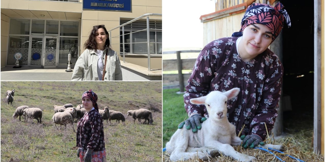 Üniversiteli Büşra, Okuldan Arta Kalan Zamanlarında Çiftçilik Yapıyor