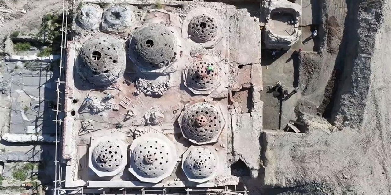 Edirne'de Müze Olarak İşlevlendirilecek Gazi Mihal Hamamı'nda Restorasyon Çalışmaları Sürüyor