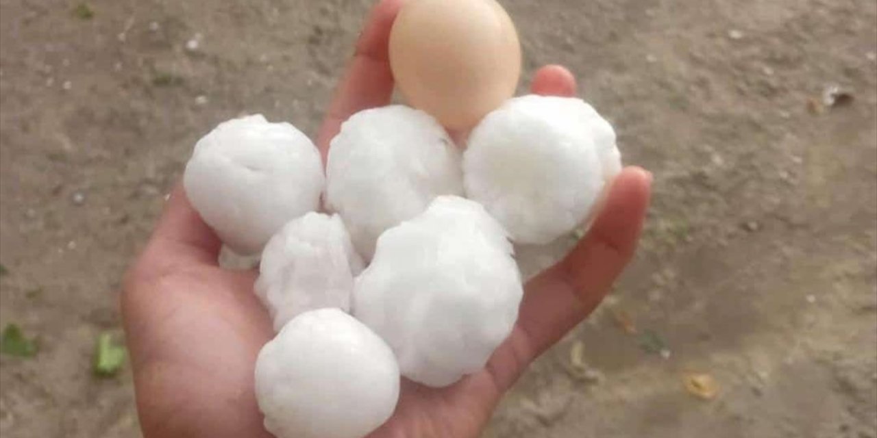 Adıyaman'da Dolu Etkili Oldu