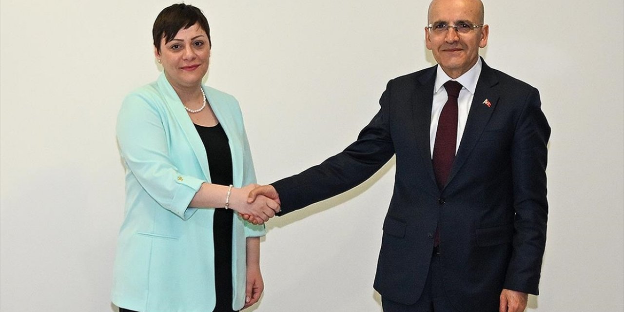 Bakan Şimşek, Kuzey Makedonya Maliye Bakanı Koçovska İle Görüştü