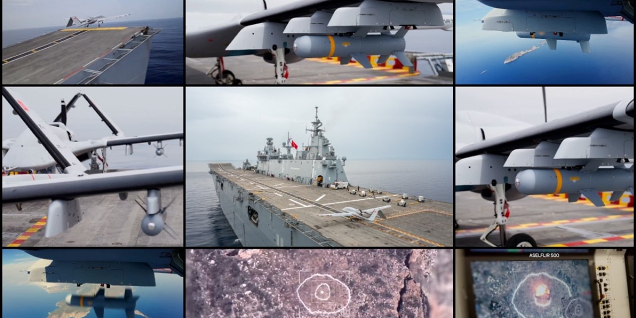 Bayraktar Tb3 Siha'lardan Mam-l İle Hedefe Tam İsabet