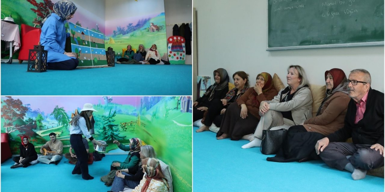 Erzincan'da Nineler ve Dedeler Torunları İçin Masal Öğreniyor
