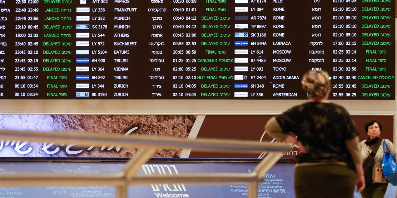 Yemen’den Atılan Füze Nedeniyle Tel Aviv’deki Havalimanında Uçuşlar Askıya Alındı