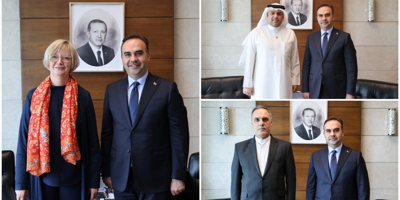 Sanayi ve Teknoloji Bakanı Kacır, İran, Almanya ve Bahreyn'in Ankara Büyükelçilerini Kabul Etti