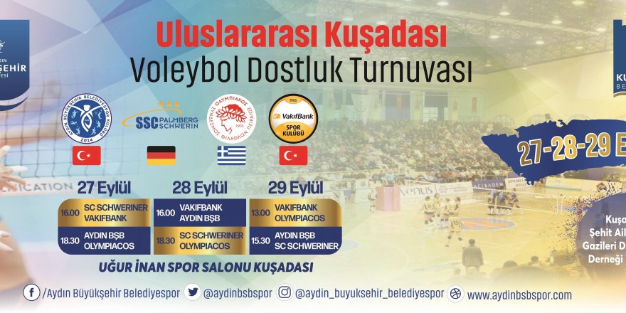 Kuşadası'nda Voleybolcular Şehit Aileleri ve Gaziler için Fileye Yükselecek
