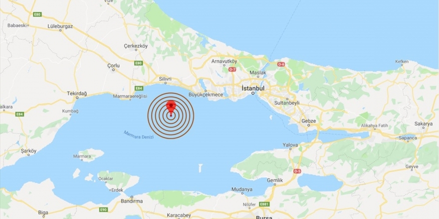 Silivri Açıklarında 3,9 Şiddetinde Deprem