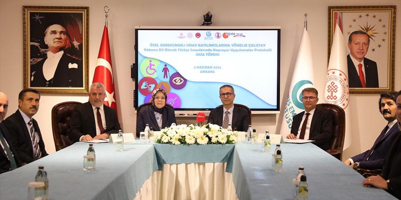 YEE, MEB, ÖSYM ve TDK'den Özel Gereksinimli Bireylerin "Türkçe Yabancı Dil" Sınavlarında Eşitlikleri İçin Protokol