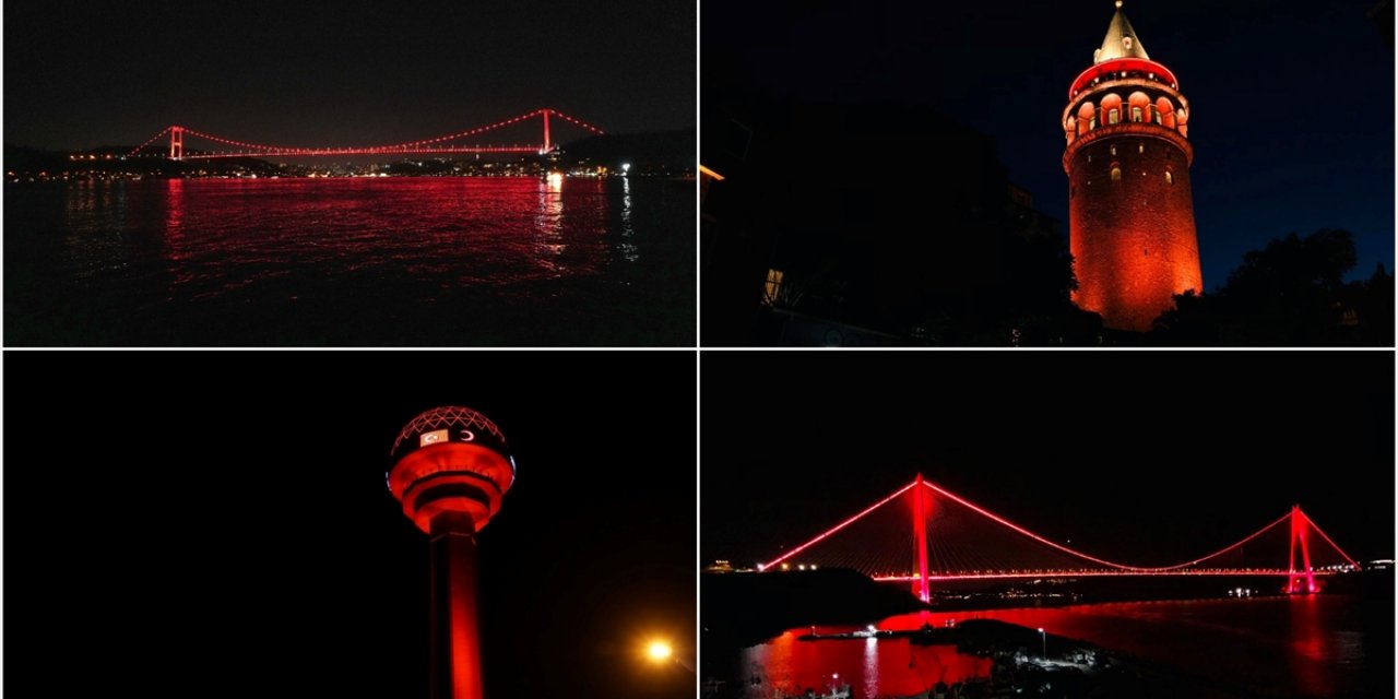 Türk Kızılayın 157'nci Kuruluş Yıl Dönümünde Sembol Yapılar Kırmızıyla Işıklandırılacak