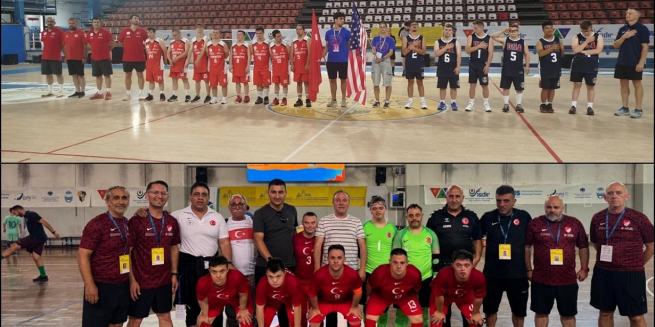 Özel Sporcular Futsal ve Basketbol Milli Takımları, Avrupa Şampiyonası'na Galibiyetle Başladı