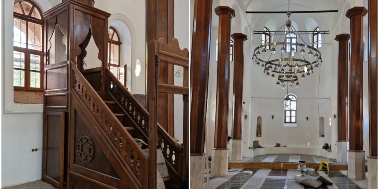 Bursa'da Restorasyonu Tamamlanan Özlüce Camisi Yarın İbadete Açılacak