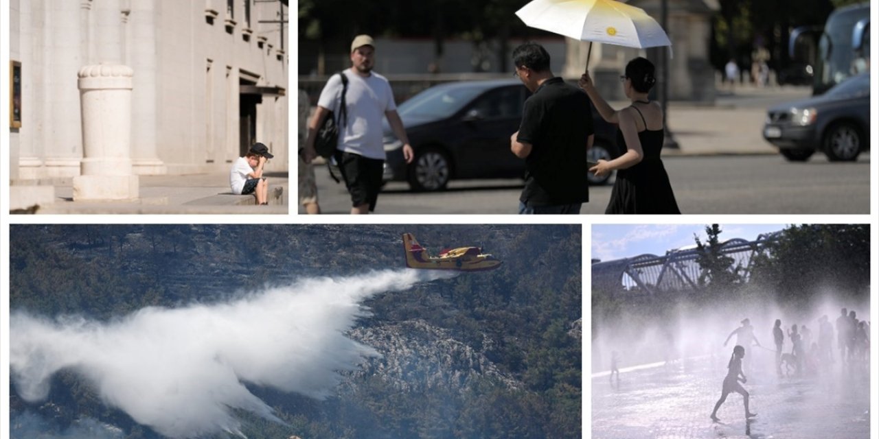 Avrupa'nın Aşırı Sıcaklıklar ve Yer Yer Yangınlarla Mücadelesi Sürüyor