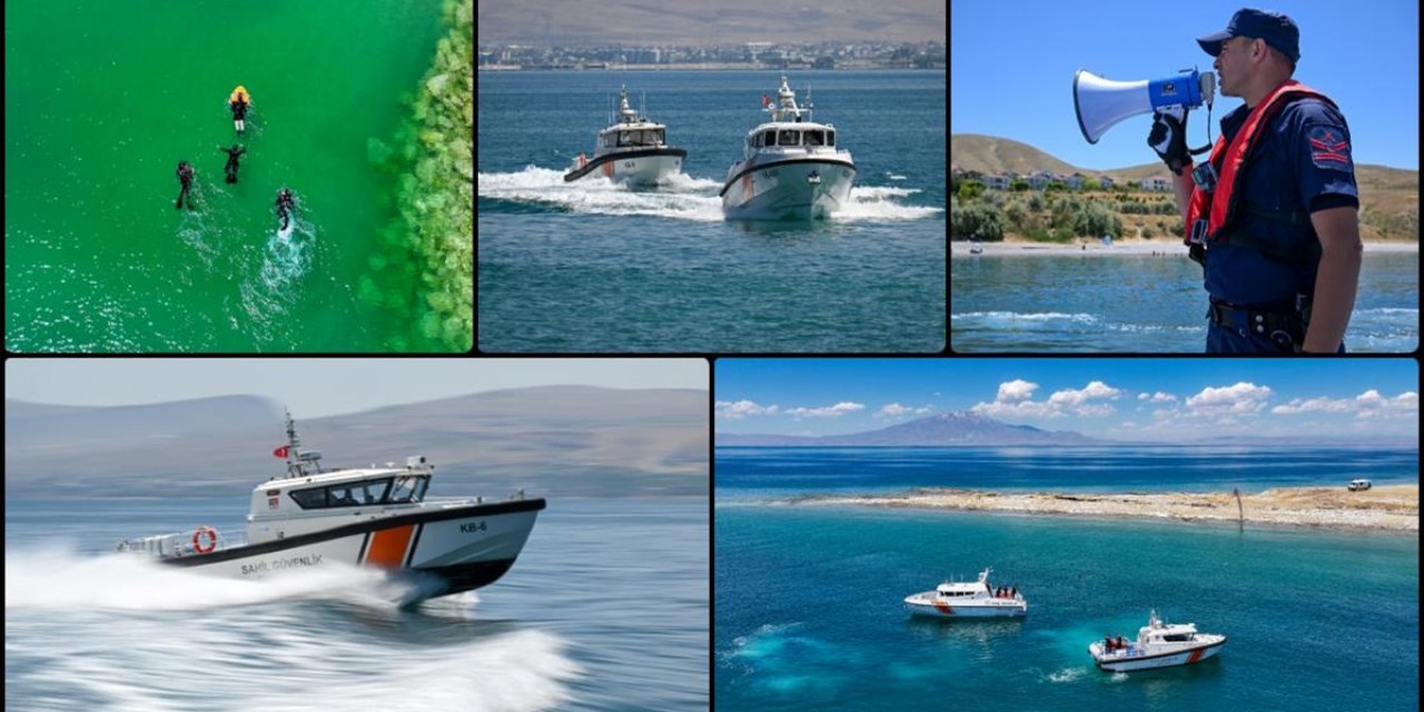 Sahil Güvenlik Komutanlığı Ekipleri Van Gölü'nde Boğulmalara Karşı Teyakkuzda