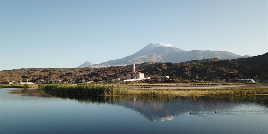 Ağrı Dağı'nın Zirvesinde Kar, Eteğinde Sonbahar Var