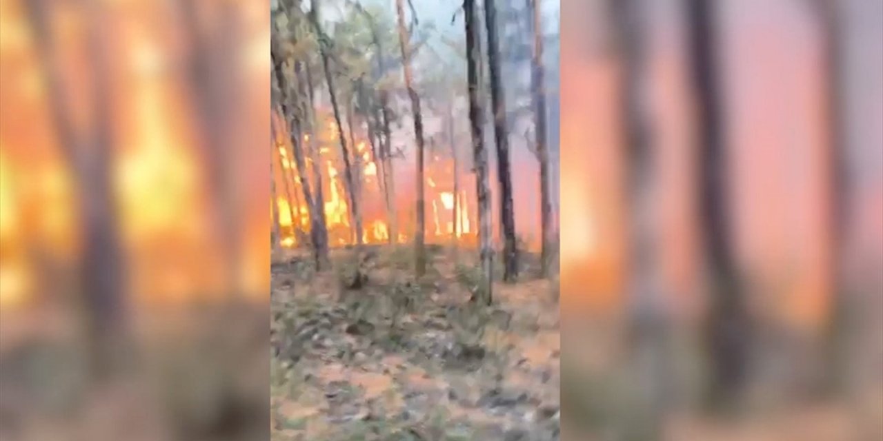 Eskişehir'deki Yangında Alevler Arasında Kalan Ormancıların Görüntüleri Ortaya Çıktı