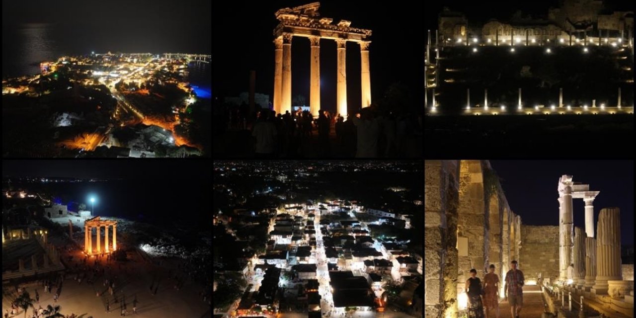 Gece Müzeciliği Antalya'daki Antik Kentleri Daha da Canlandırdı