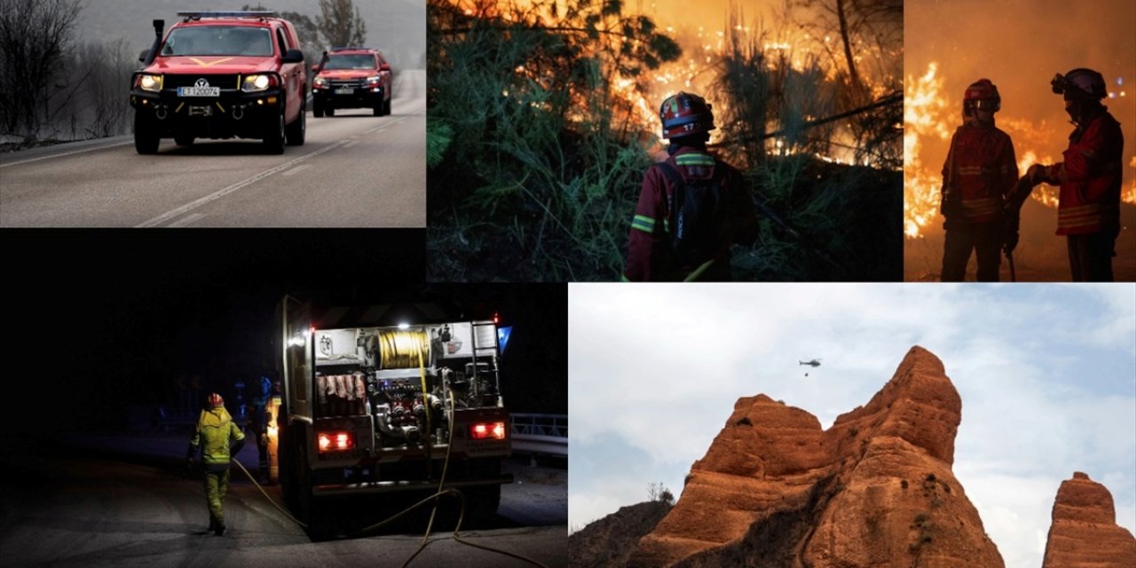 İspanya ve Portekiz Orman Yangınlarını Söndürmek İçin Seferber Oldu