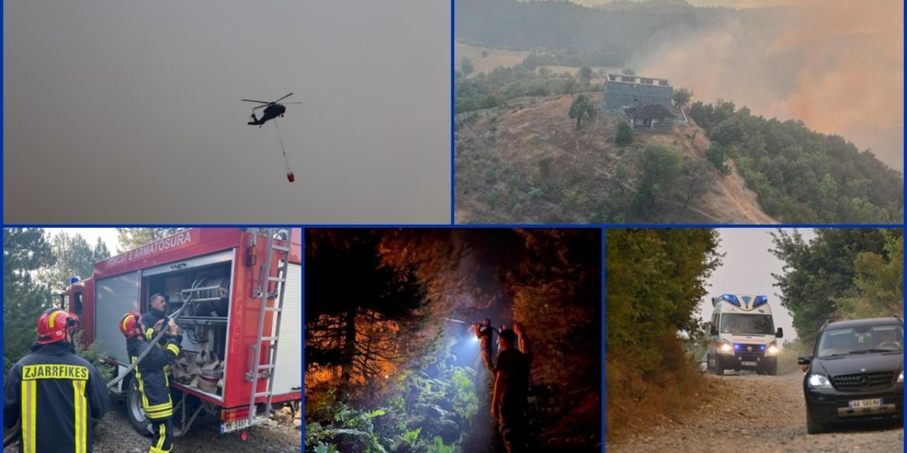 Arnavutluk'taki Orman Yangınlarına Müdahale Devam Ediyor