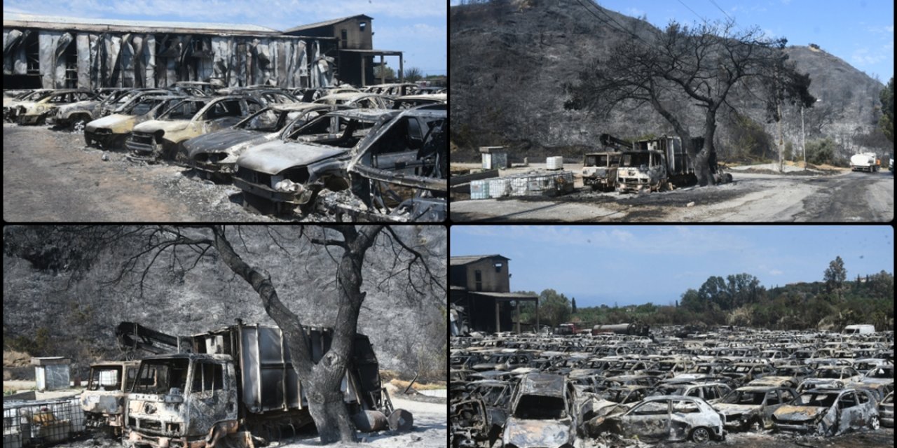 Yunanistan'da Son Günlerde Çıkan Orman Yangınlarından Yaklaşık 100 Bin Dönüm Alan Etkilendi
