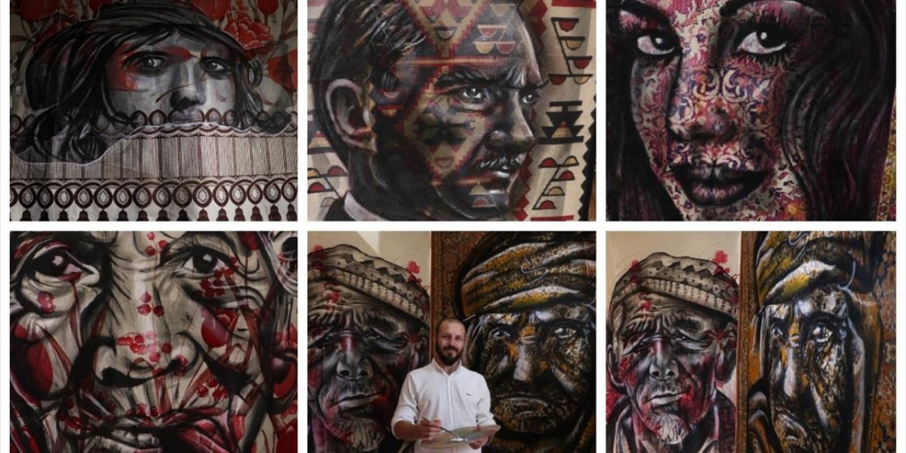 Atıl Halı ve Perdeler Genç Ressamın Fırçasıyla Yeniden Hayat Buluyor