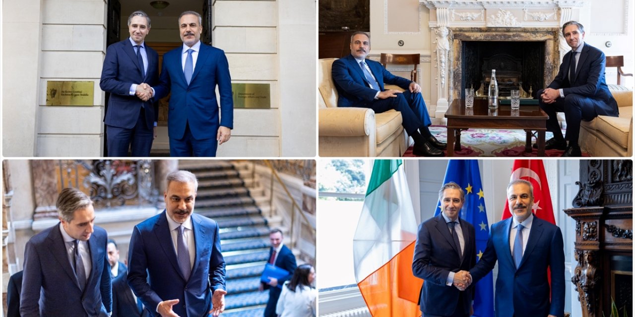 Dışişleri Bakanı Fidan, İrlandalı Mevkidaşı Harris İle Dublin'de Görüştü