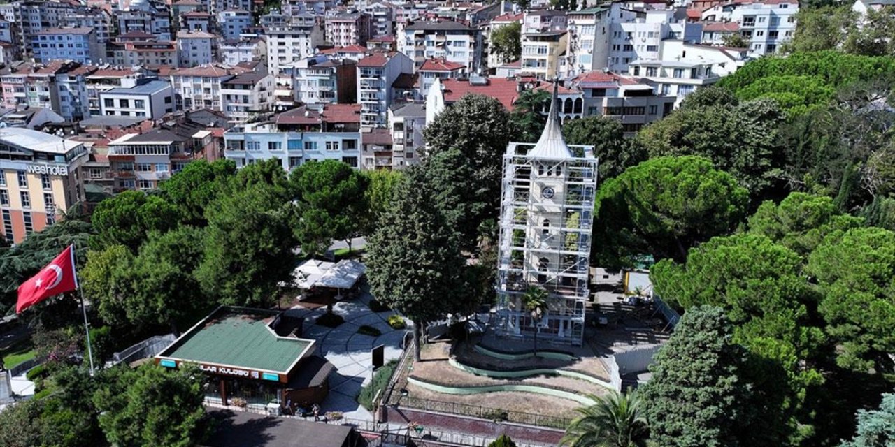 Kocaeli'nin Simgelerinden Tarihi Saat Kulesi Restore Ediliyor