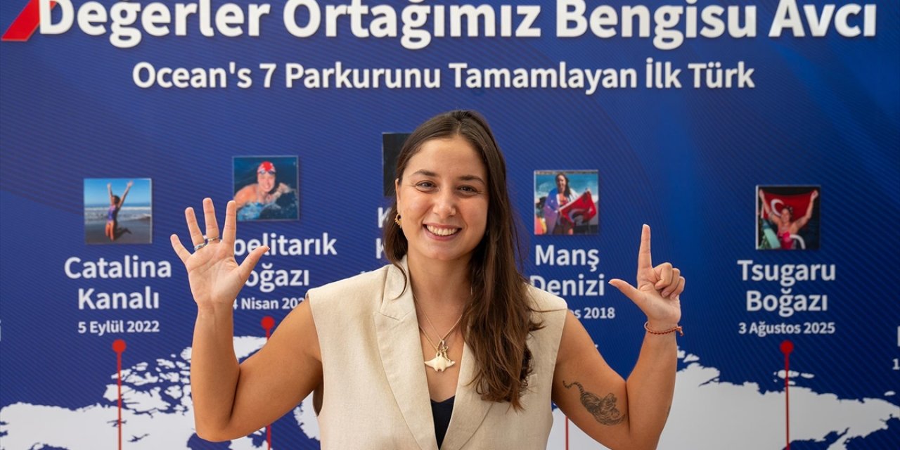 Okyanus Yedilisi'ni Tamamlayan İlk Türk Yüzücü Bengisu Avcı, Basınla Buluştu