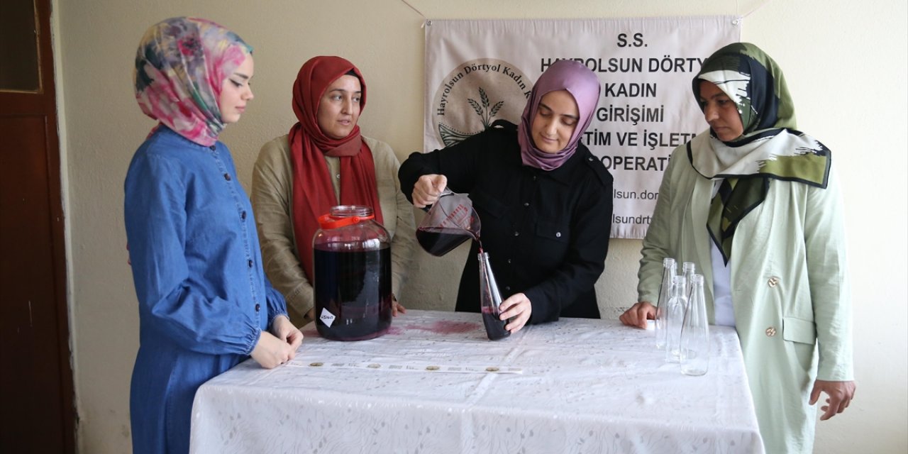 Hatay'da Kooperatifleşen Kadınlar Sirke Satarak Gelir Elde Ediyor