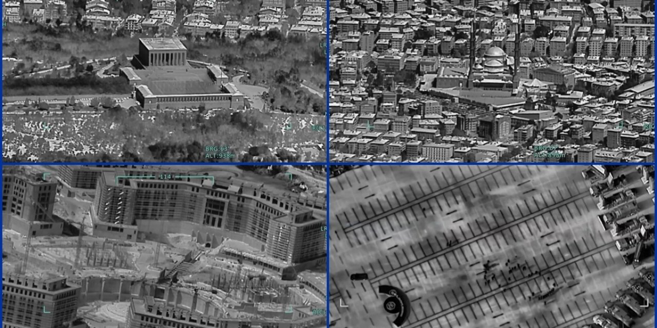 Milli Kamera Aselflır 600, Başkenti Havadan Görüntüledi