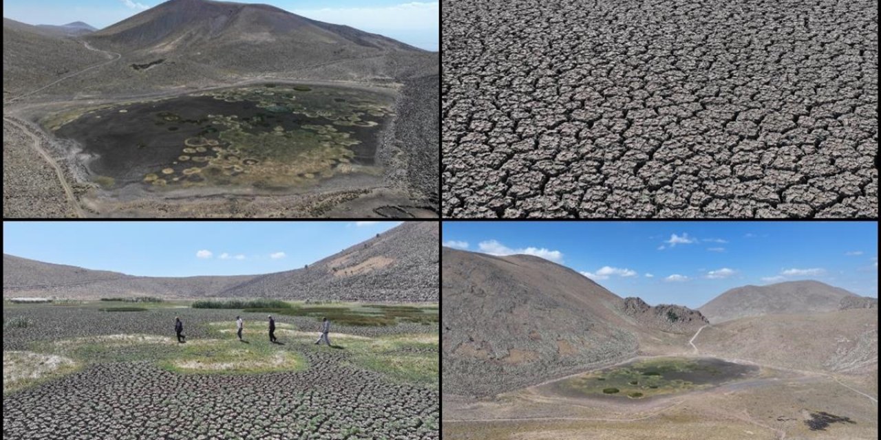 Erciyes'in Eteklerinde Yılkı Atları, Kuşlar ve Koyunlara Hayat Veren Sarıgöl Kurudu