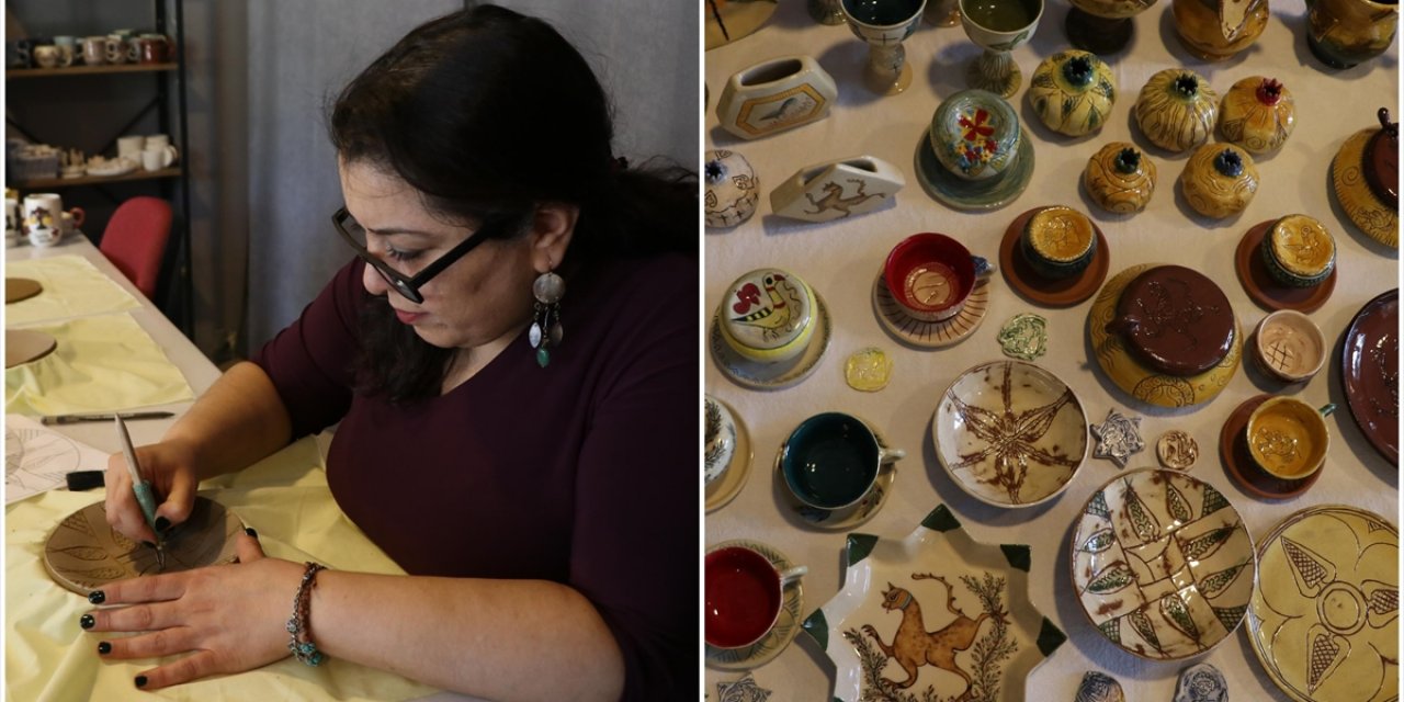 Arkeolojik Kazılarda Çıkan Eserlerden Etkilenen Ev Hanımı Seramik Sanatçısı Oldu