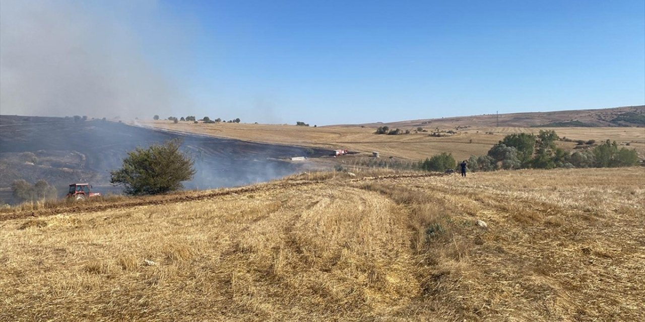 Çorum'da Çıkan Orman Yangınına Müdahale Ediliyor