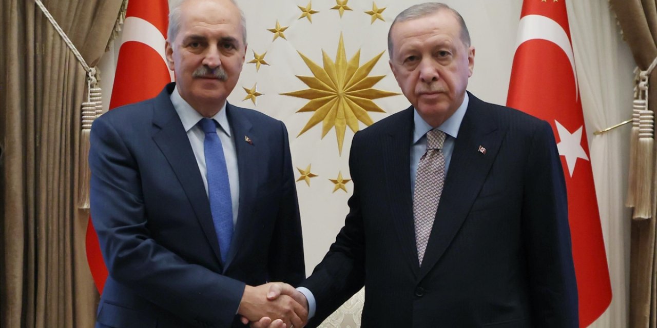 Cumhurbaşkanı Erdoğan, TBMM Başkanı Kurtulmuş'u Kabul Etti