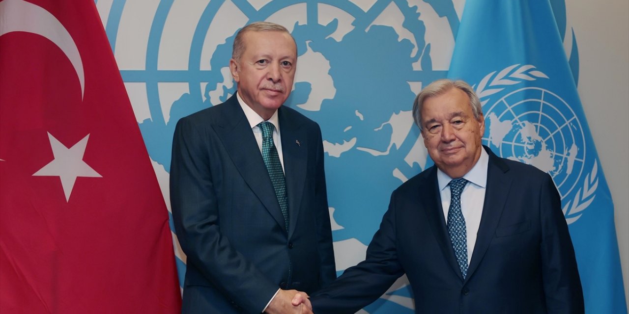 Cumhurbaşkanı Erdoğan, Birleşmiş Milletler Genel Sekreteri Guterres İle Görüştü