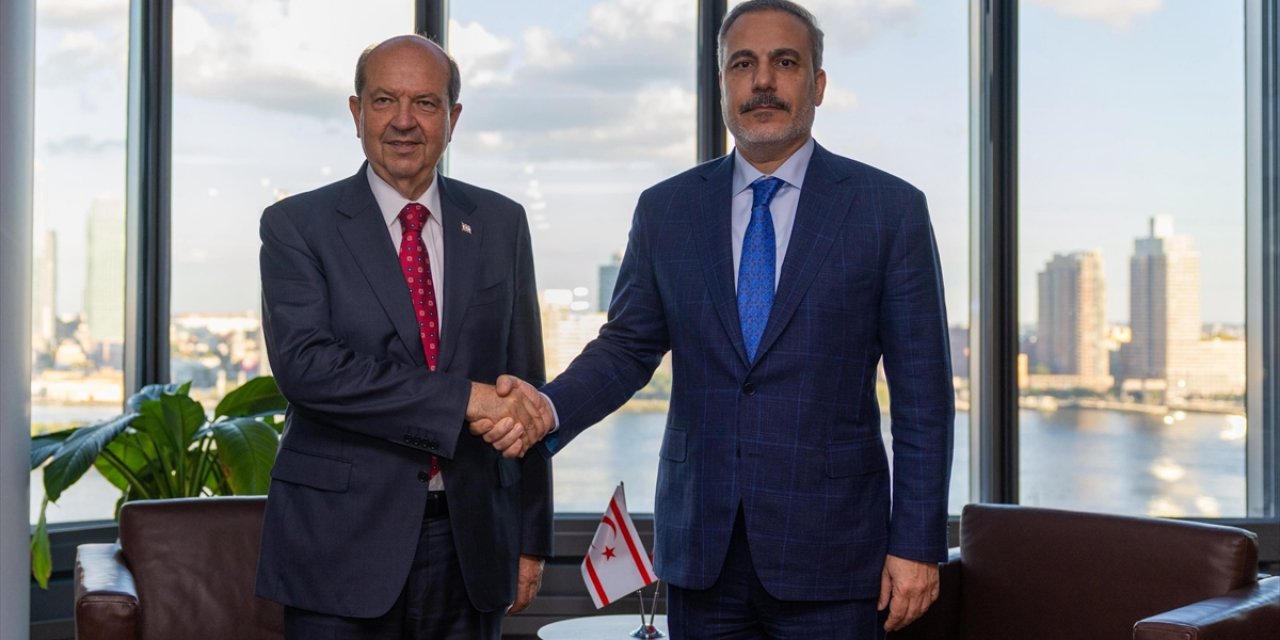 Dışişleri Bakanı Fidan, KKTC Cumhurbaşkanı Tatar İle New York'ta Görüştü