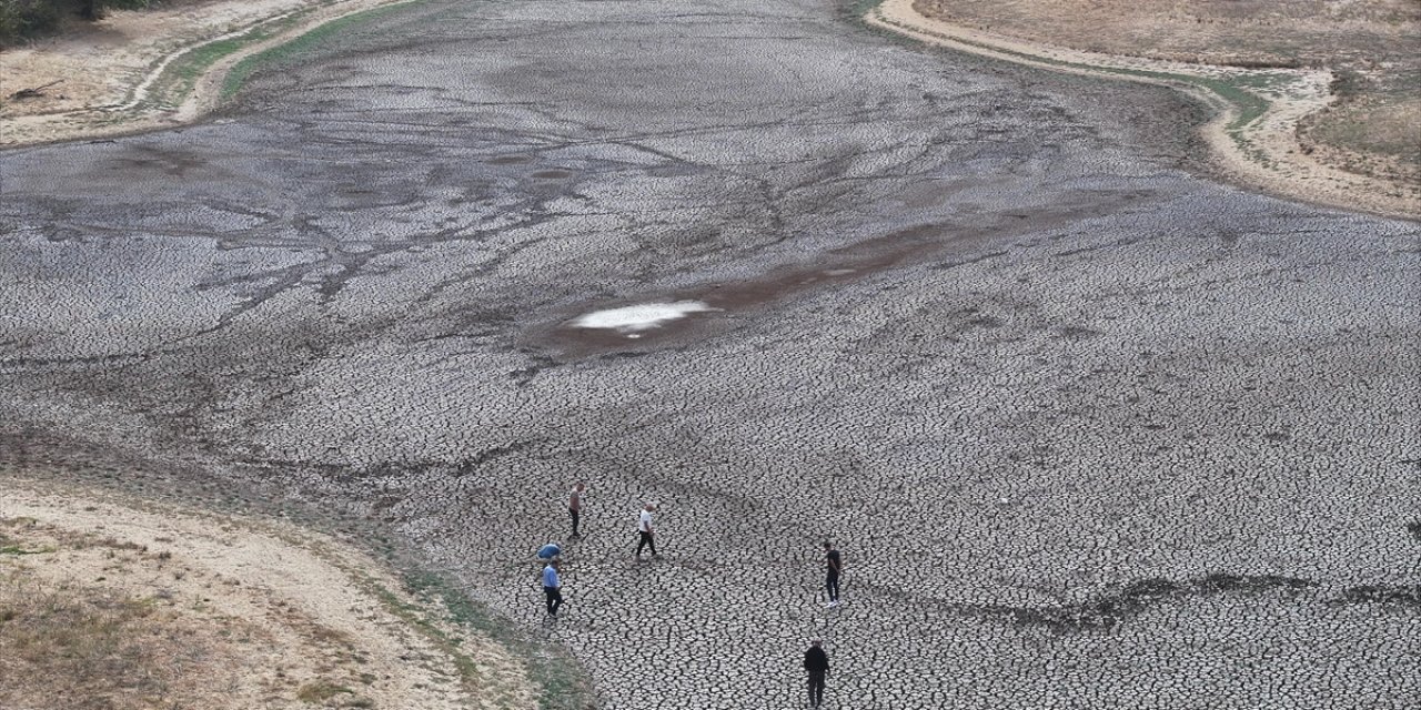 Edirne'deki Şerbettar Göleti Kuraklık Nedeniyle Tamamen Kurudu