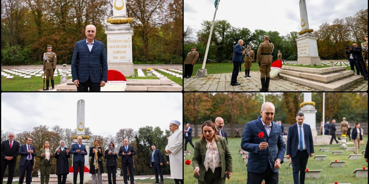 TBMM Başkanı Kurtulmuş, Galiçya Türk Şehitliği'ni Ziyaret Etti