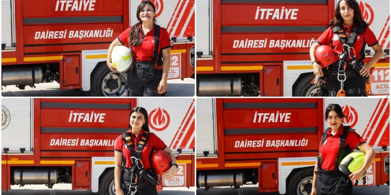 Mersin'in Kadın İtfaiyecileri Olası Afetlere Zorlu Parkurlarda Hazırlanıyor