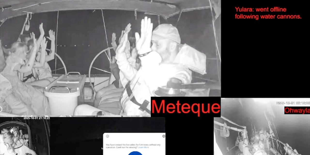 İsrail Ordusu, Küresel Sumud Filosu'ndaki Gemilerden 25 Türk Aktivisti Alıkoydu