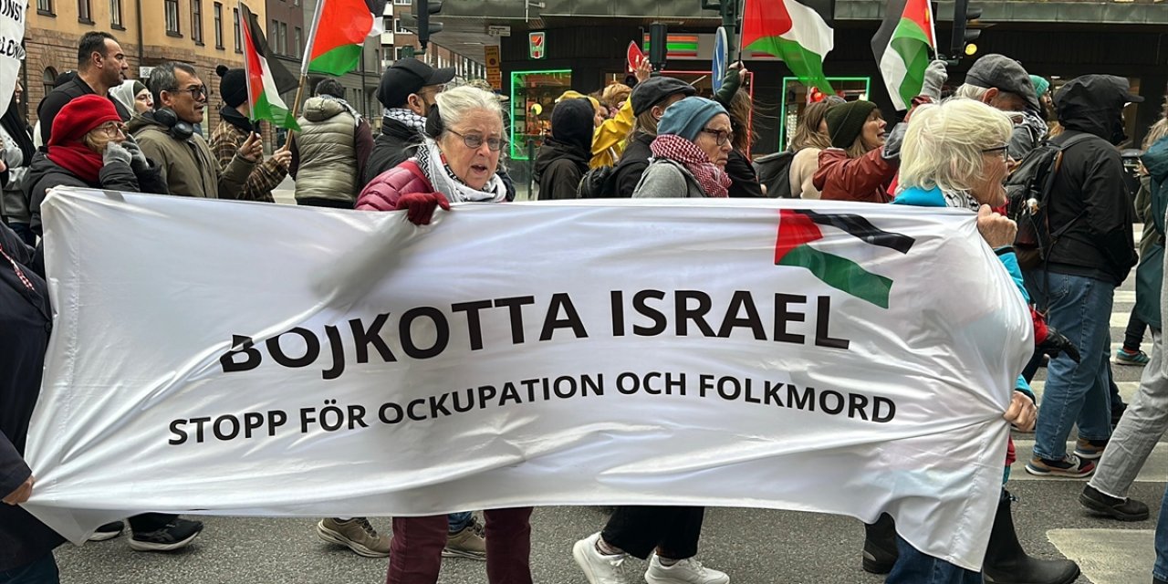 İsrail’in Küresel Sumud Filosu’na Yönelik Saldırısı İsveç'te Protesto Edildi
