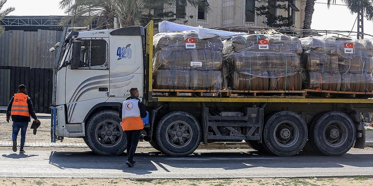 Afad ve Türk Kızılay'dan İnsani Yardım Açıklaması: 100 Bin Tonun Üzerinde İnsani Yardım Malzemesi Gazze'ye Ulaştırıldı