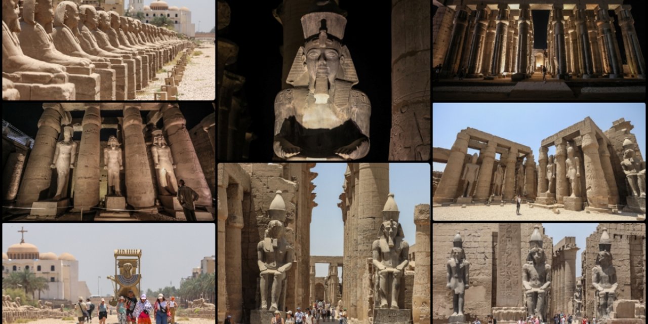 Mısır'ın Tarihi Hazinesi Luksor Tapınağı, Gece Ve Gündüz Ziyaretçilerini Ağırlıyor