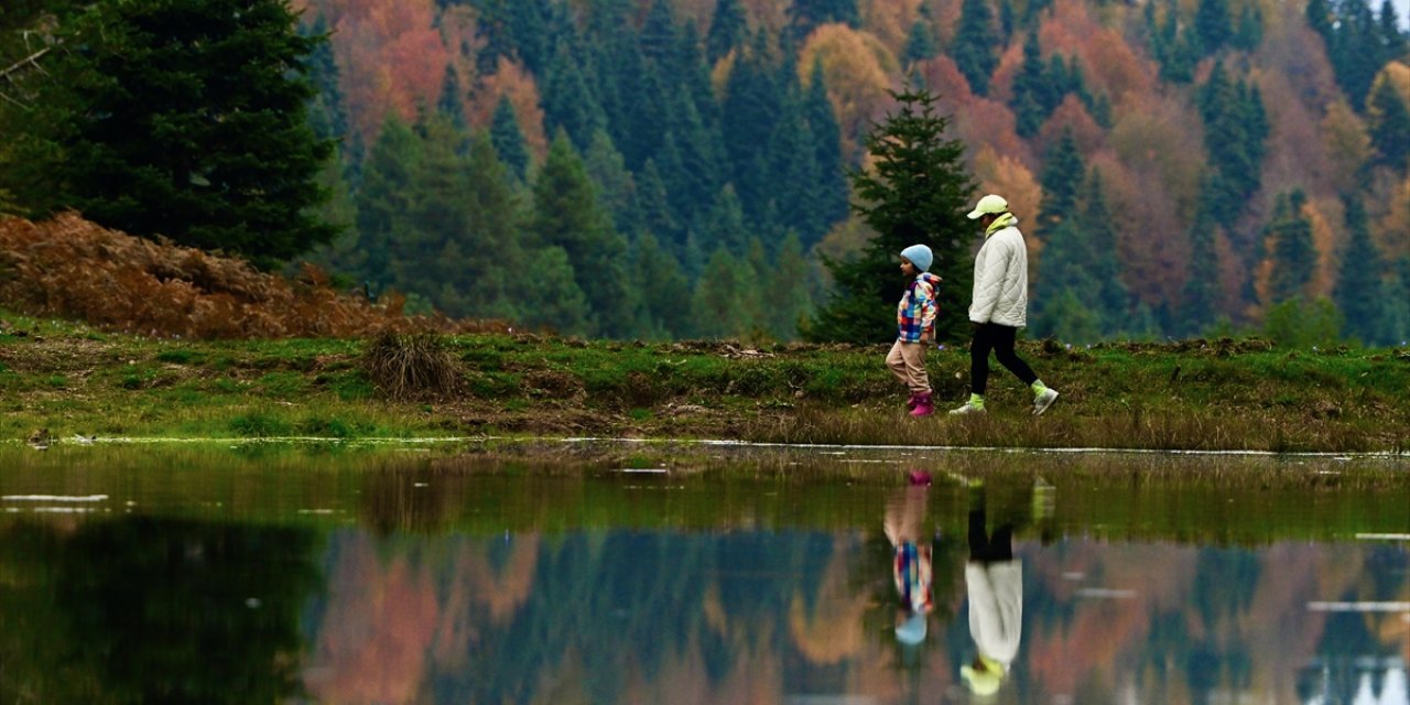Düzce, Sakarya ve Bolu'da Sonbaharın Tonları Doğayı Renklendirdi
