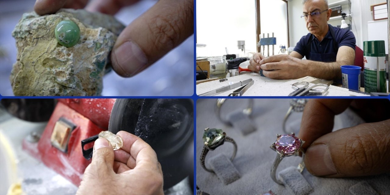 Yüzüğünü Tamir Ederken Keşfettiği Yeteneğiyle Doğal Taşlara "Değer" Katıyor